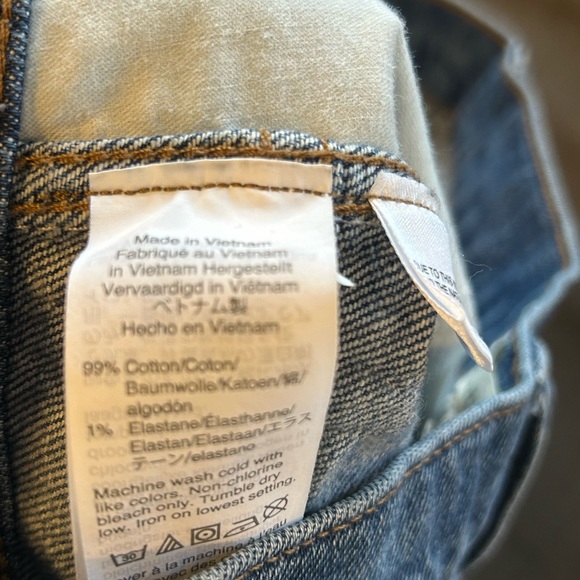 Classic Madewell High Rise Stovepipe Blue Jeans Size 28 - Picture 7 of 9